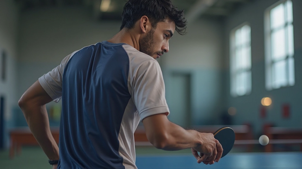 لاعب شاب يطبق تقنيات التركيز أثناء التدريب